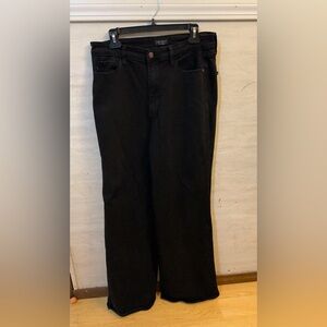 Judy Blue Black High-Rise Retro Wide Leg Jeans